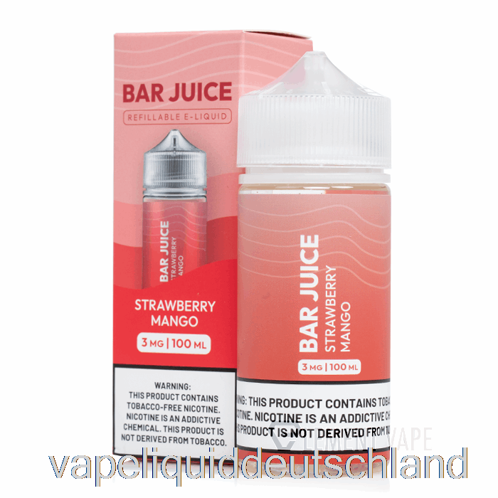 Erdbeer-Mango – Riegelsaft – 100 Ml 0 Mg Vape-Flüssigkeit